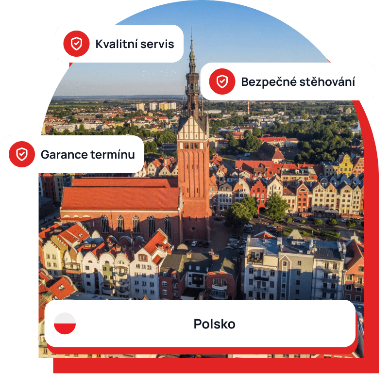Stěhování do Polska – ilustrační fotografie Polska s důrazem na kvalitní servis a bezpečné stěhování.